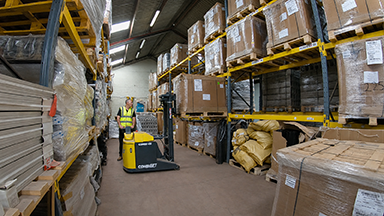The Combilift Combi-CS in operation at J. G. Kelly Supplies Ltd.