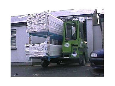 The Combilift C-Series in operation at J. G. Kelly Supplies Ltd in 1998.
