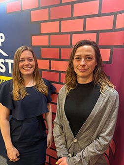 Sarah Edwards and Iona Stewart-Richardson.