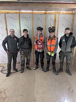 People on a building site supporting the Federation of Master Builders and marking Scottish Apprenticeship Week (2-8 March 2026).