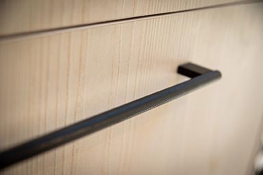 Detail of a kitchen drawer front.