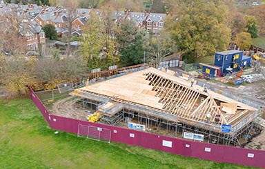 North Walls Cricket Pavilion, winner of the Commercial Project category.