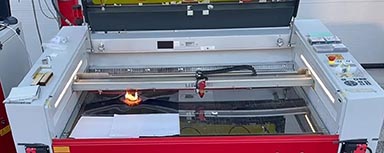 Integrated fire protection system from Trotec Laser.